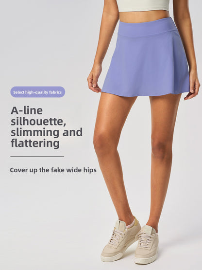 A-Line Sports Skirt with Built-in Shorts