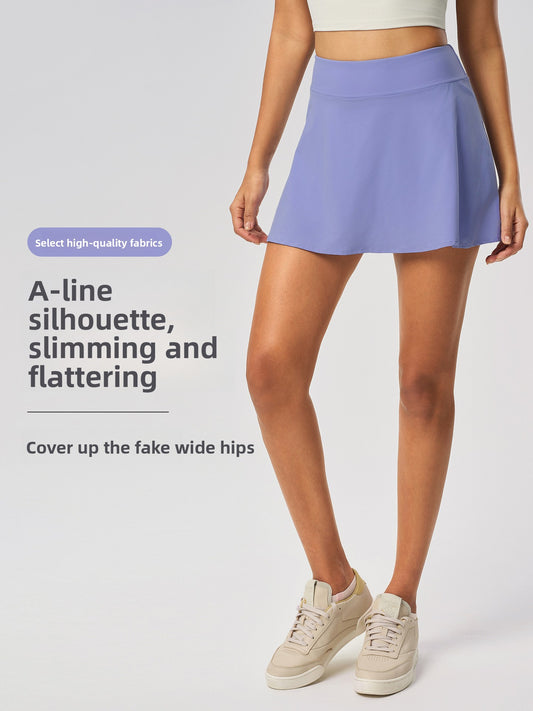 A-Line Sports Skirt with Built-in Shorts