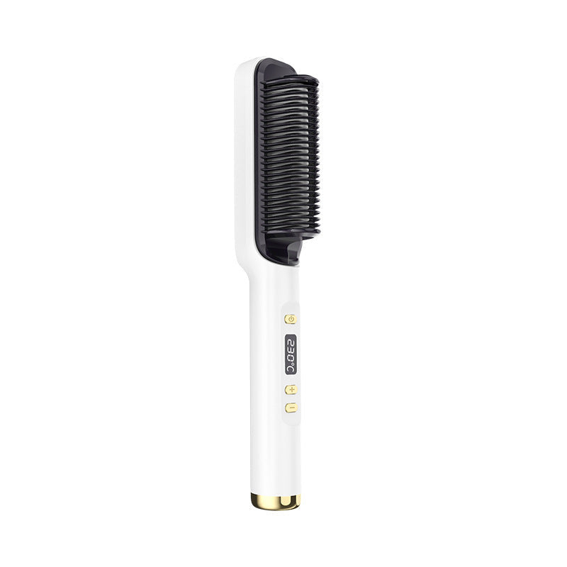 LCD Hair Straightening Comb with Negative Ion Technology Drip Depot