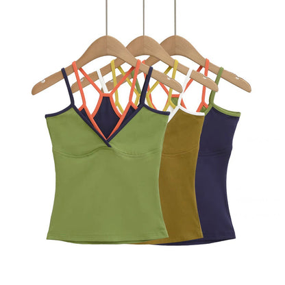 Halter Neck Camisole Top with Pads