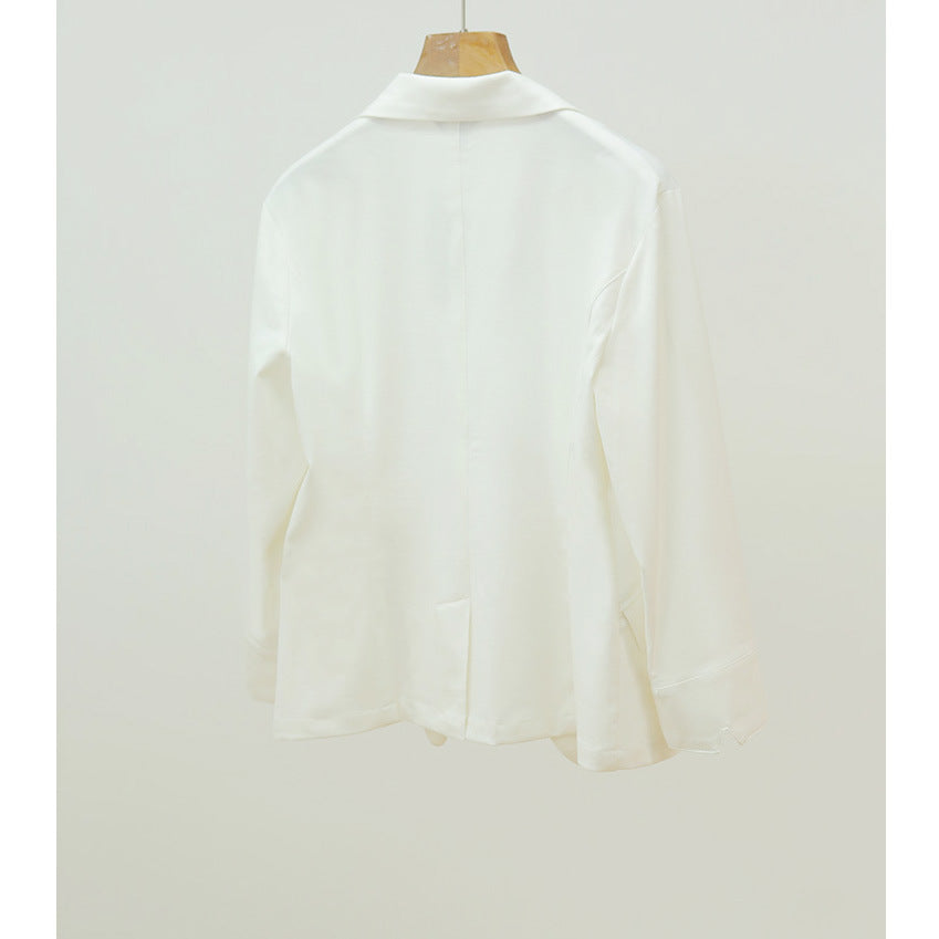 Elegant Linen Blend Blazer for Women