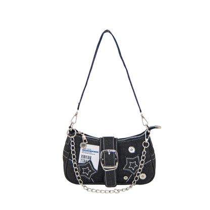 Denim Underarm Bag