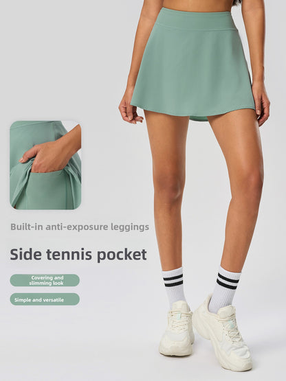 A-Line Sports Skirt with Built-in Shorts