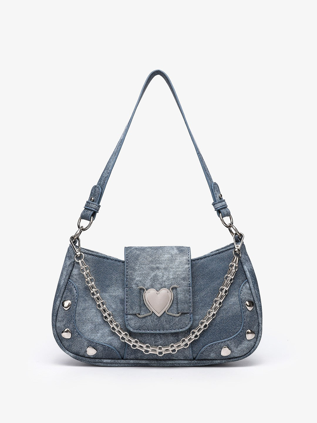 Heart Design Underarm Shoulder Bag