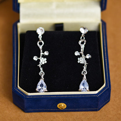 Bridal Zircon Necklace and Earrings
