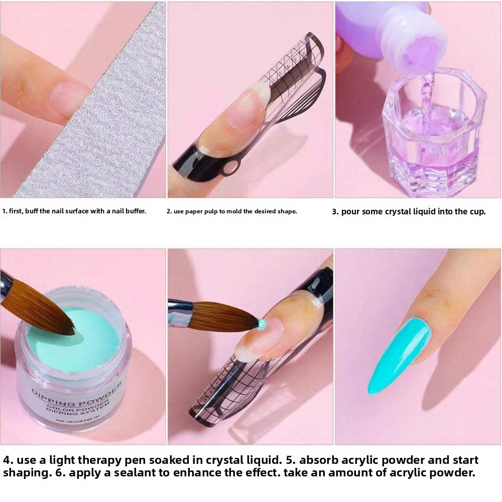 Acrylic Nail Extension Crystal Liquid Drip Depot