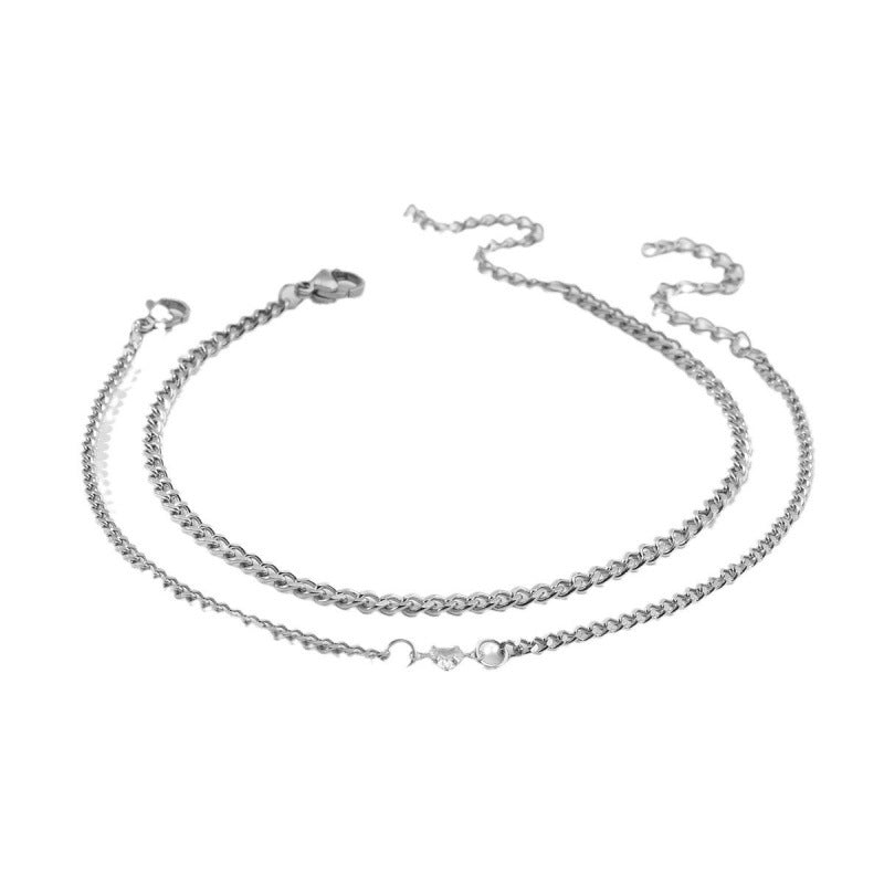 Geometric Heart Couple Bracelet Set Drip Depot