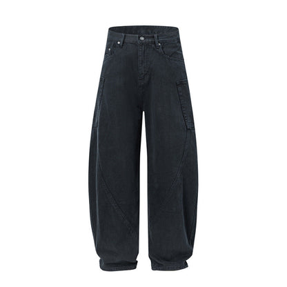 Loose Straight Washed Jeans Drip Depot