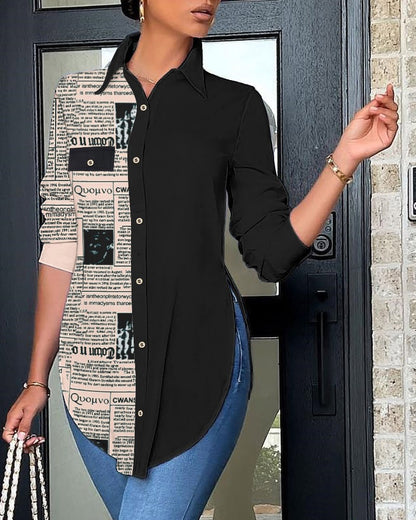 Womens Slim Fit Polo Collar Shirt