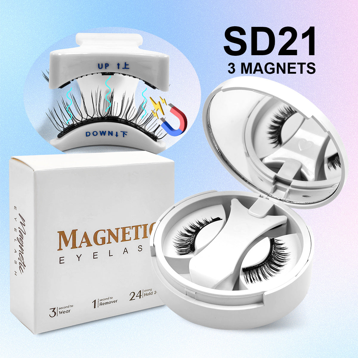 Magnetic False Eyelashes Natural Look Drip Depot
