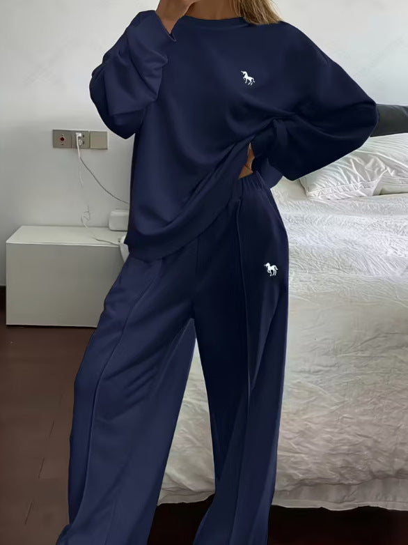 Casual Sweatshirt and Sweatpants Set