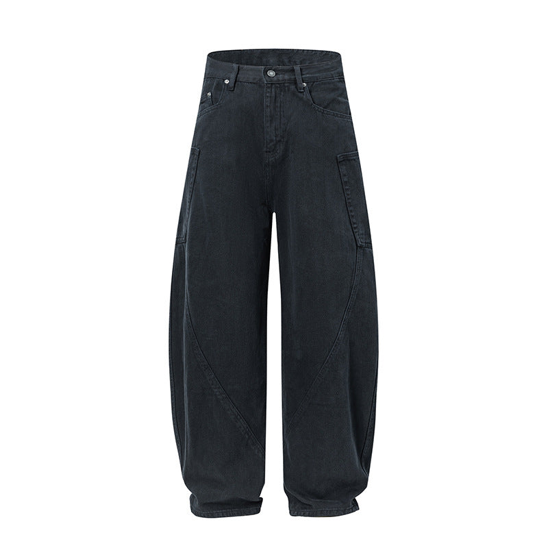 Loose Straight Washed Jeans Drip Depot