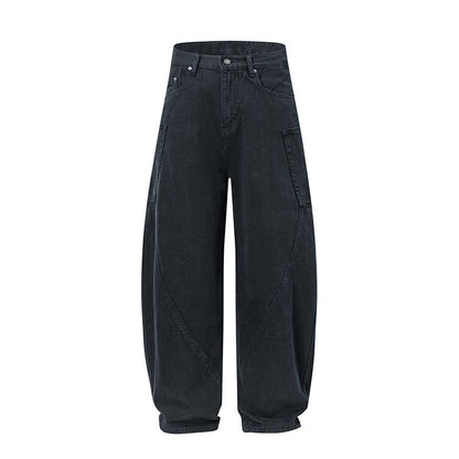 Loose Straight Washed Jeans Drip Depot