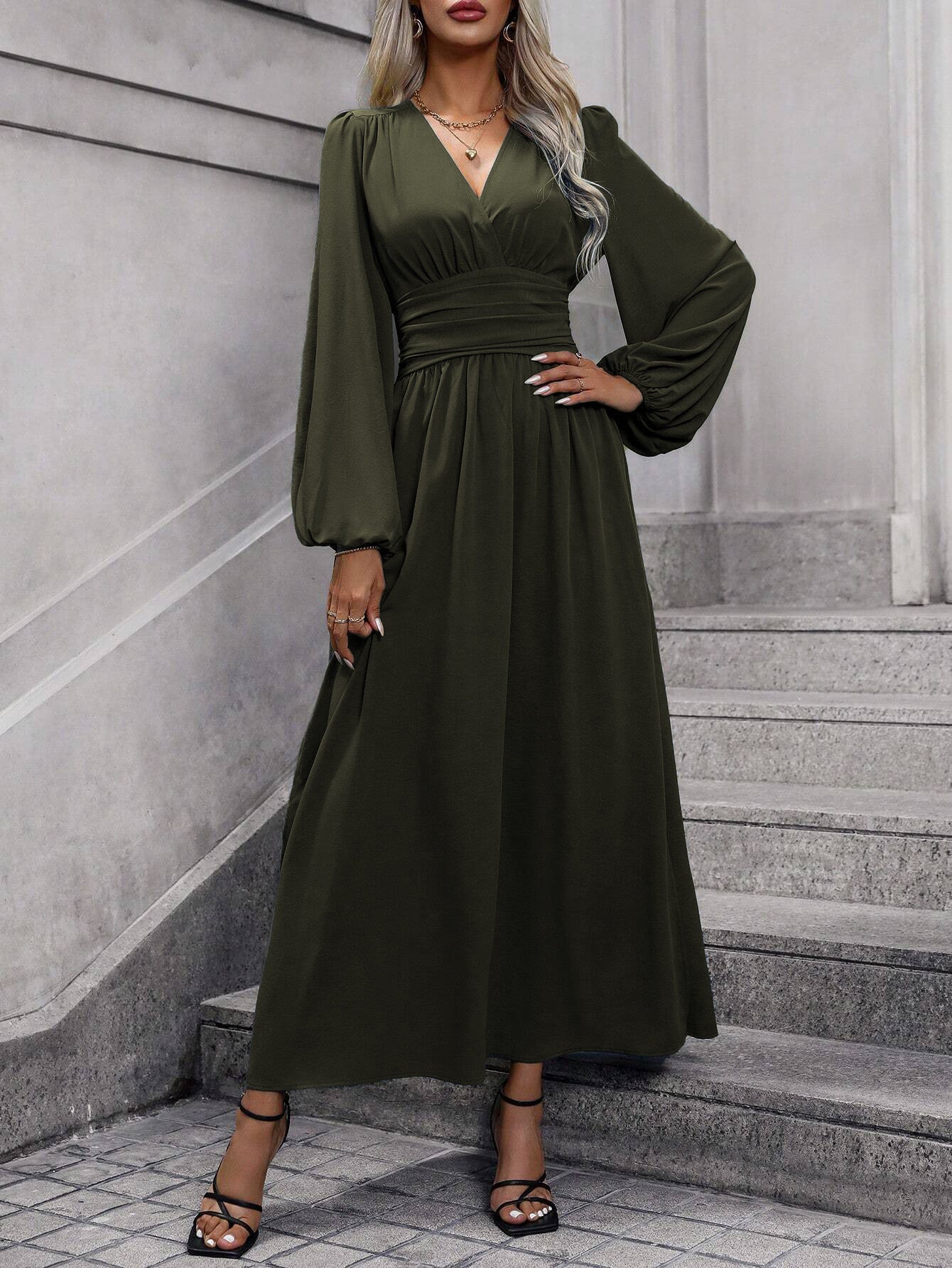 High-slit dress