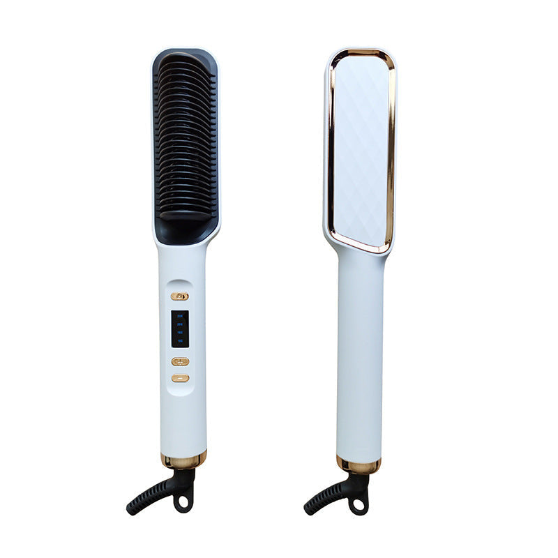 LCD Hair Straightening Comb with Negative Ion Technology Drip Depot