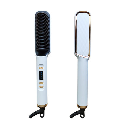 LCD Hair Straightening Comb with Negative Ion Technology Drip Depot