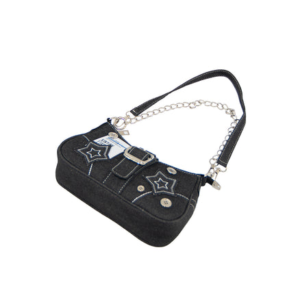 Denim Underarm Bag