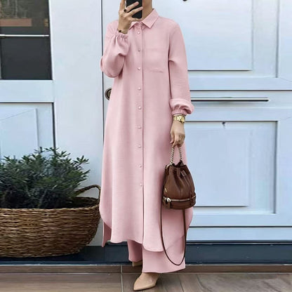 Two-Piece Shirt and Trousers Set