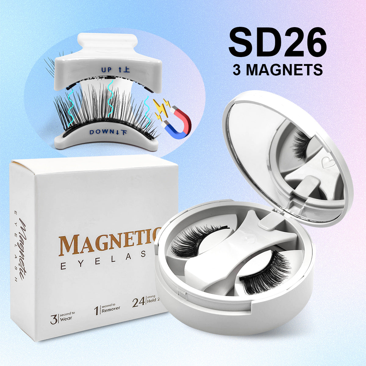 Magnetic False Eyelashes Natural Look Drip Depot