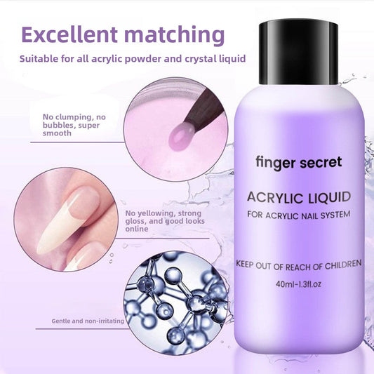 Acrylic Nail Extension Crystal Liquid Drip Depot