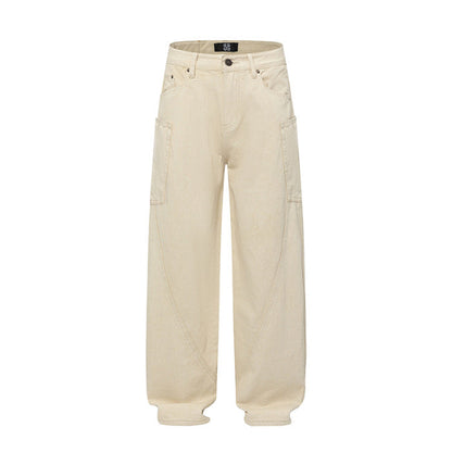 Loose Straight Washed Jeans Drip Depot