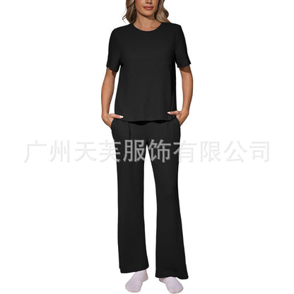Textured Waffle Casual Set