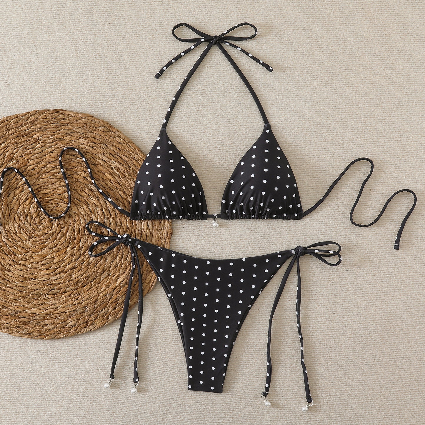 Two Piece Swimsuit Backless Bikini Set