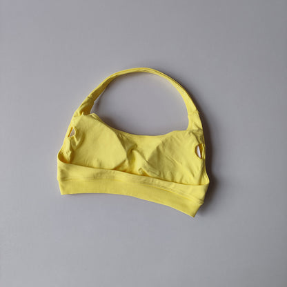 High-Elastic Halter Sports Bra with Removable Pads