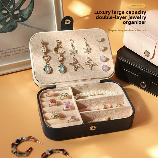 Portable Dual Layer Jewelry Storage Box Drip Depot