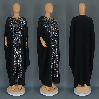 Hot Drill Patch Loose Dress
