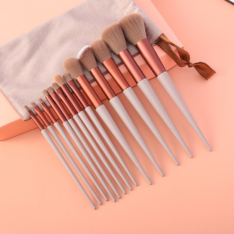13-Piece Makeup Brush Set with Velvet Bag