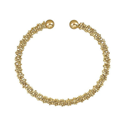 Vintage Double Round Head Open Bracelet Drip Depot