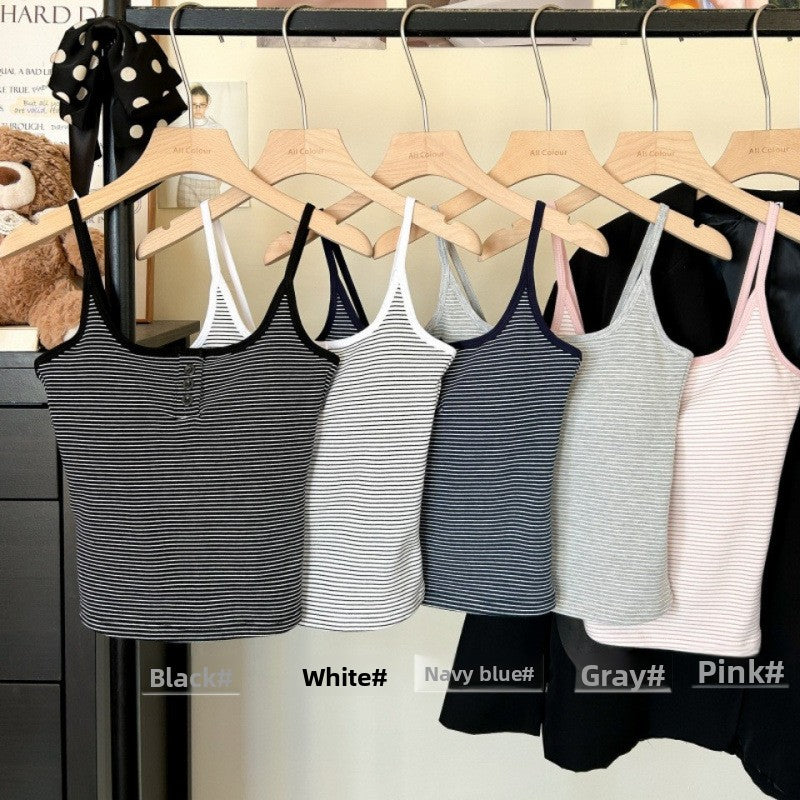 Striped Cotton Camisole