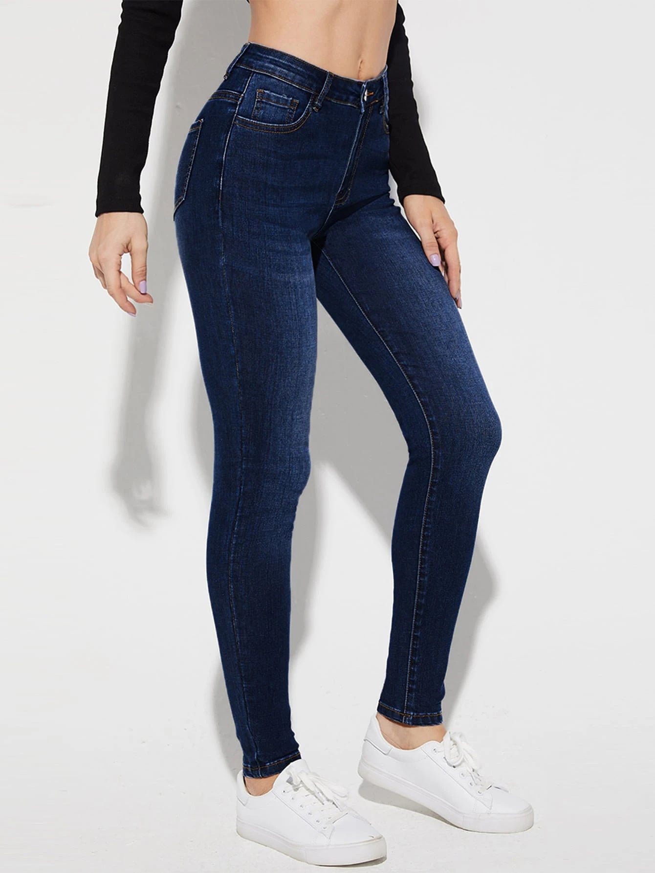 Stretch Slim Fit High Waist Pencil Pants Drip Depot