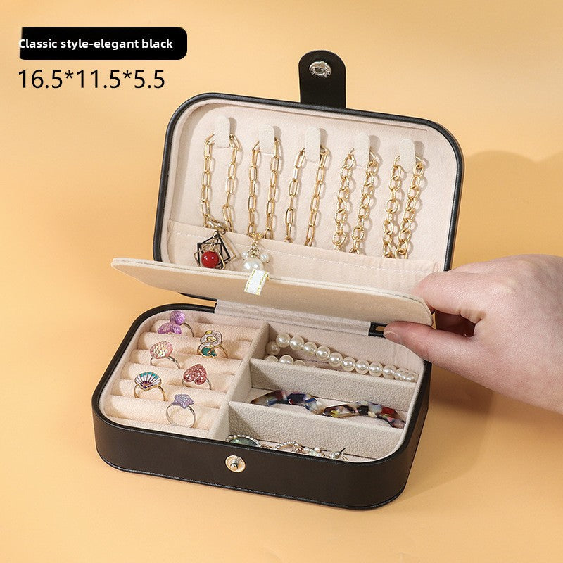 Portable Dual Layer Jewelry Storage Box Drip Depot