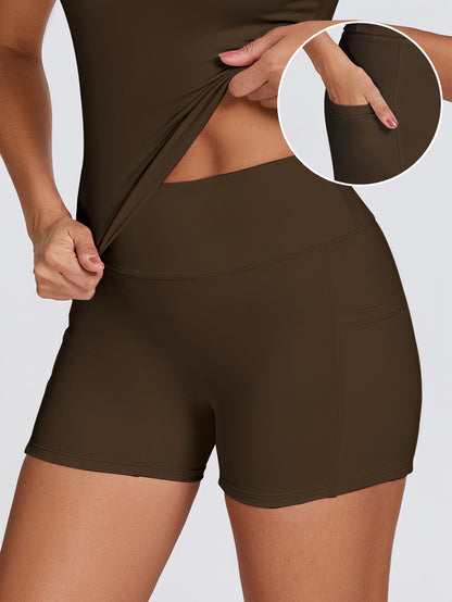 Yoga Sports Set with Pocket Shorts