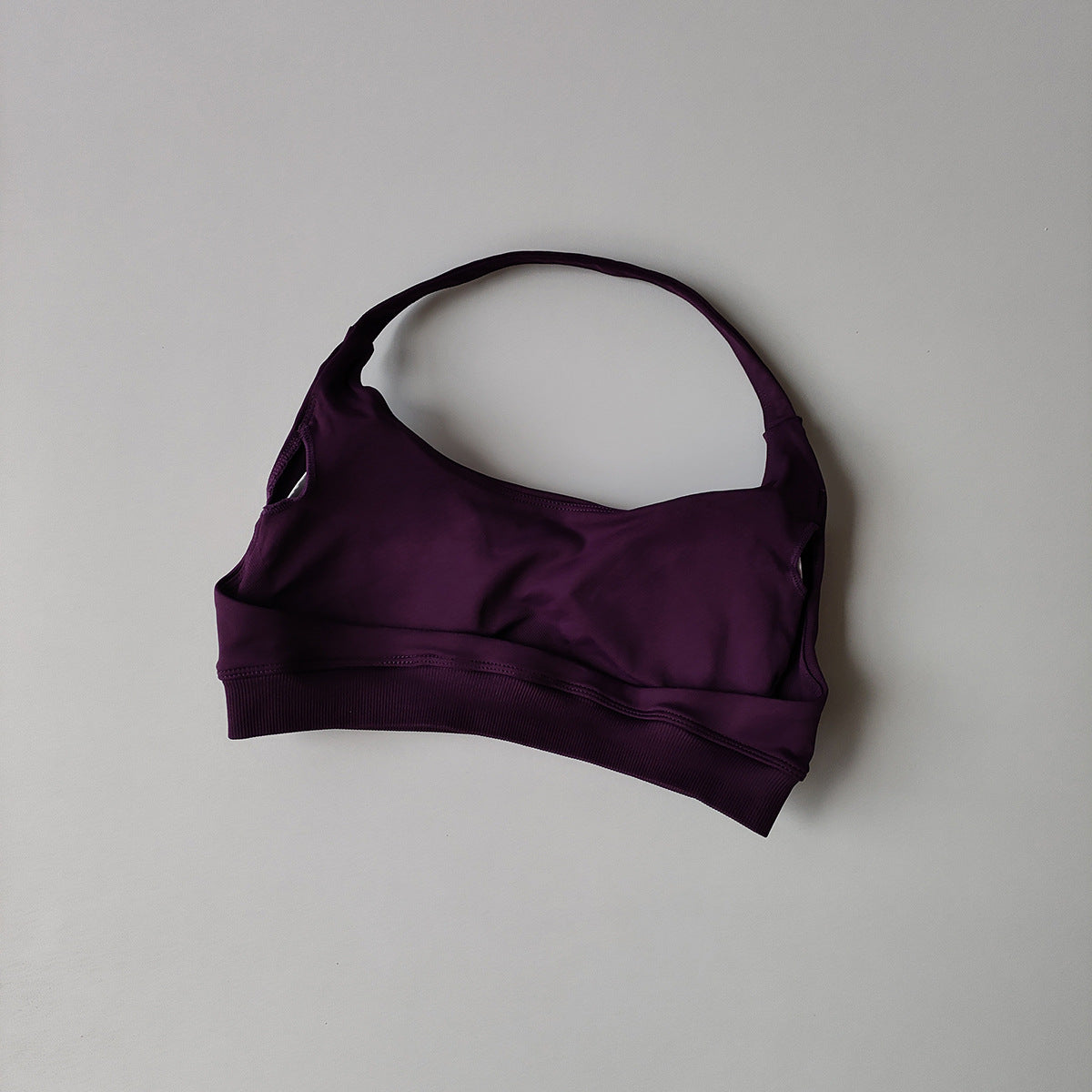 High-Elastic Halter Sports Bra with Removable Pads