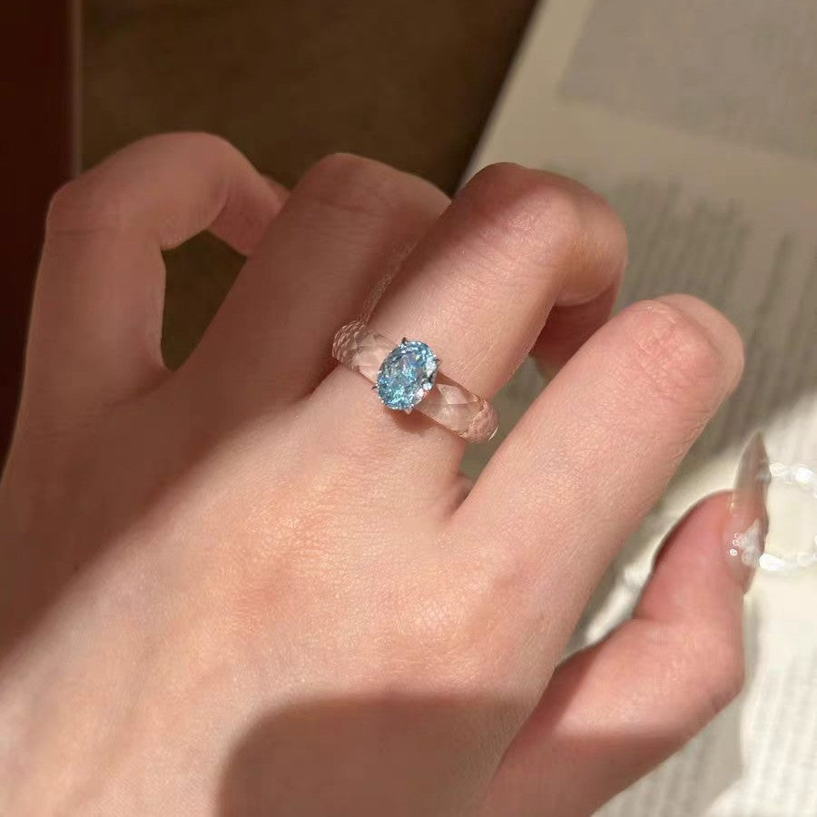 Super Shiny Minimalist Ins-Style Niche Personality Ring for Women Drip Depot