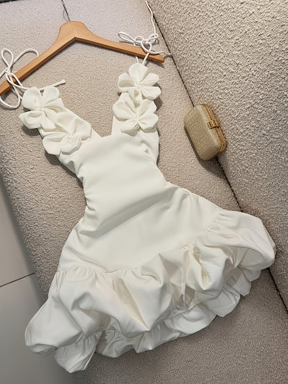 Floral Strap Holiday Dress