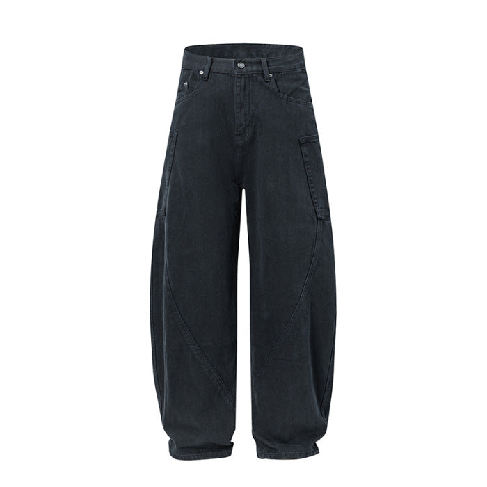 Loose Straight Washed Jeans Drip Depot