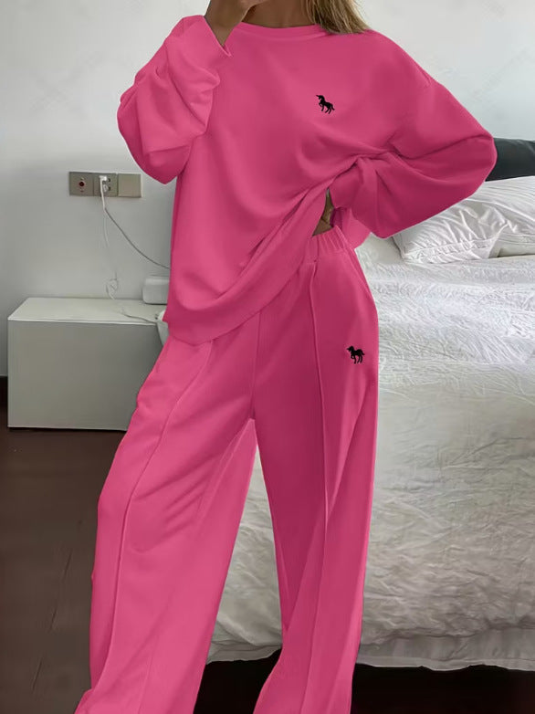 Casual Sweatshirt and Sweatpants Set