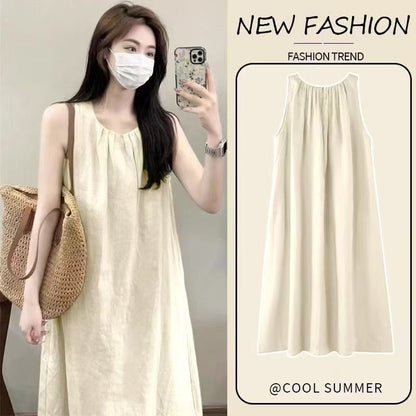 Sling Nightgown  Thin Cute Sweet Pajamas with Chest Pad