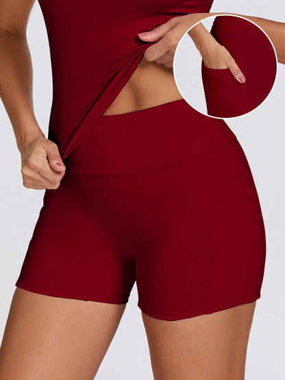 Yoga Sports Set with Pocket Shorts