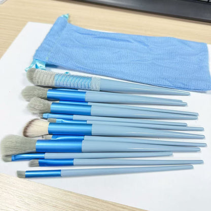 13-Piece Makeup Brush Set with Velvet Bag