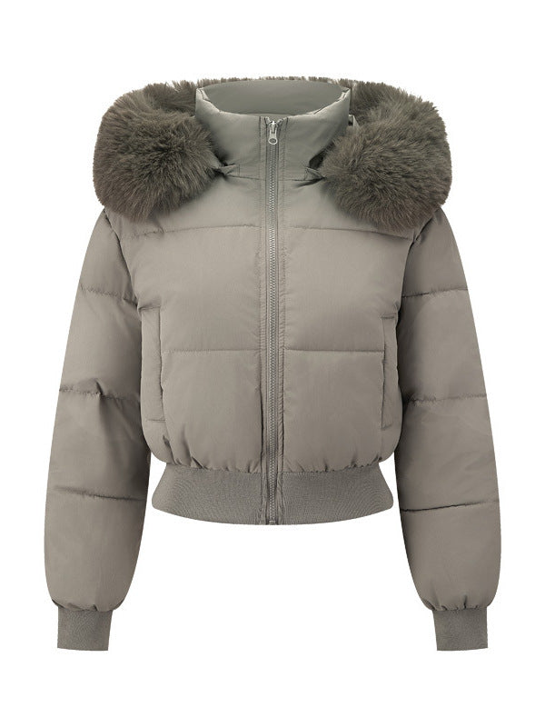 Detachable Hood Winter Cotton Jacket