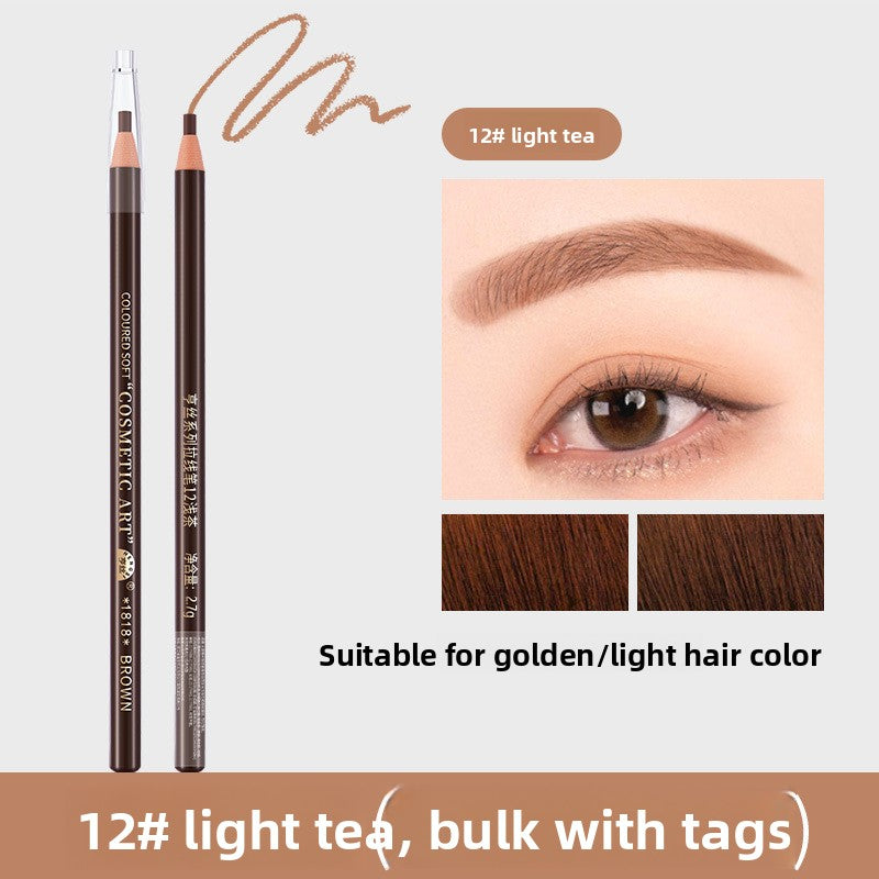 Eyebrow pencil, waterproof and sweat-resistant.