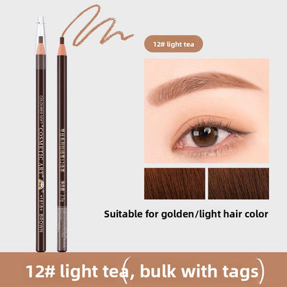 Eyebrow pencil, waterproof and sweat-resistant.