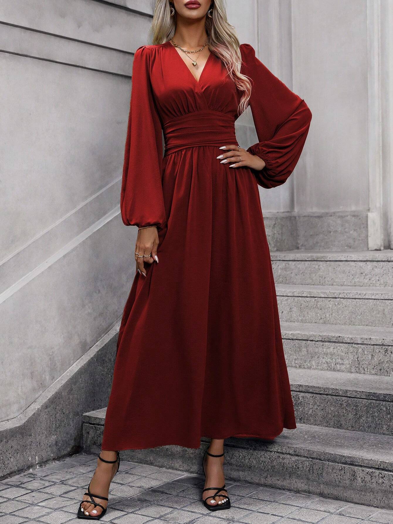 High-slit dress