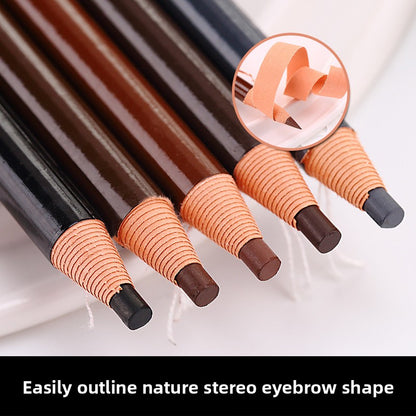 Eyebrow pencil, waterproof and sweat-resistant.