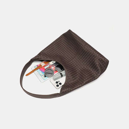 Retro Woven PU Leather Shoulder Bag
